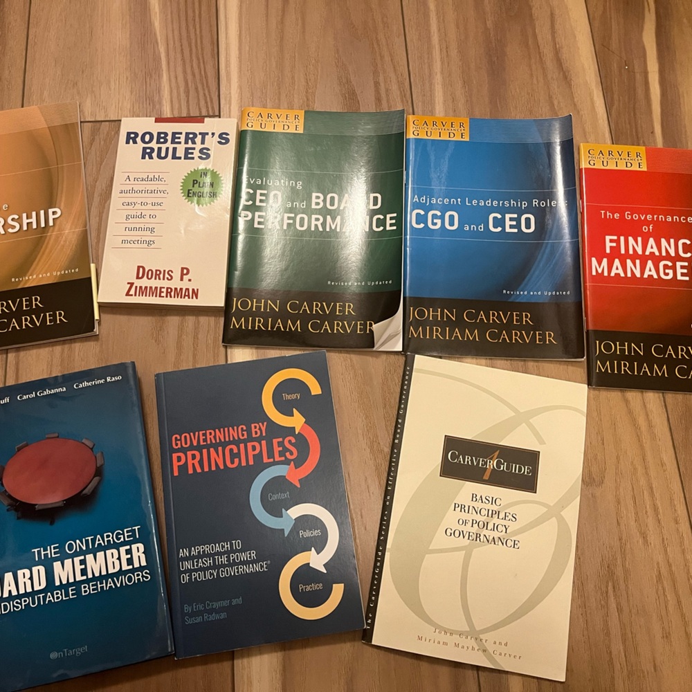 Collection of Governance and Management Books